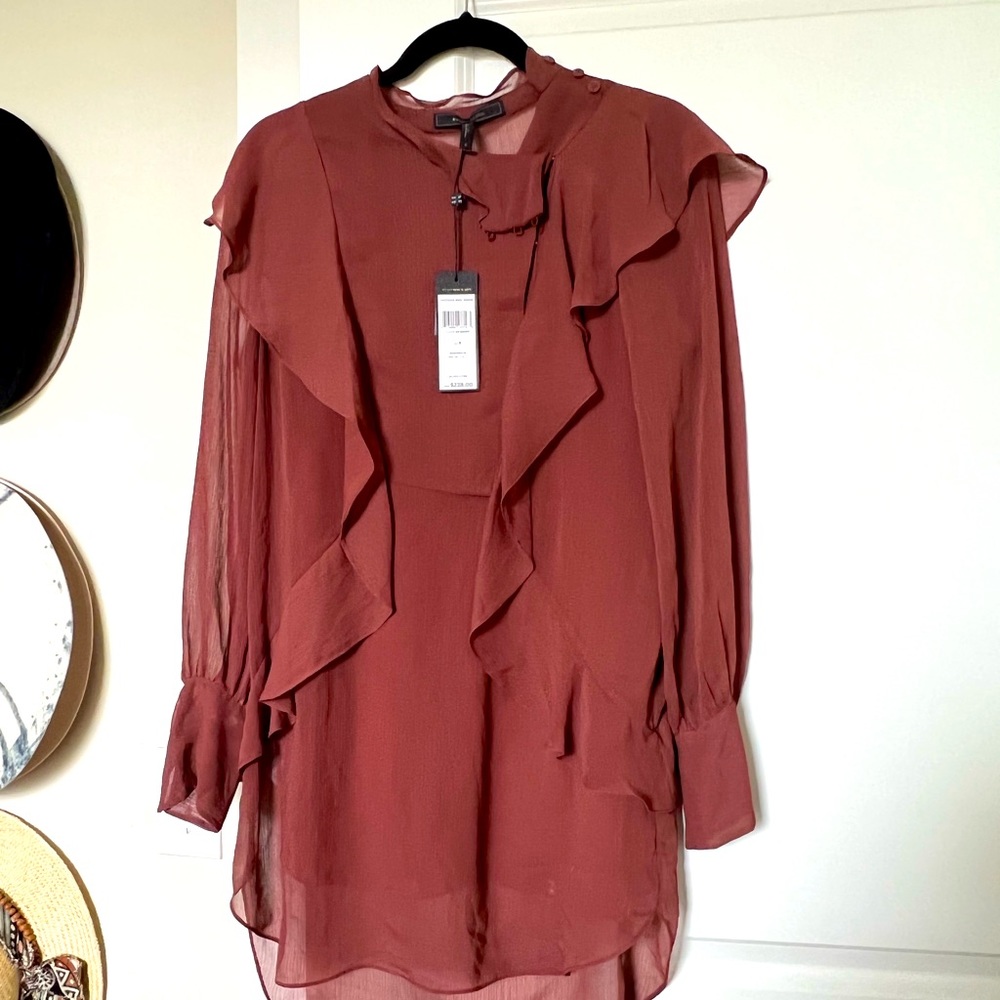 NWT BCBG Ruffle Blouse